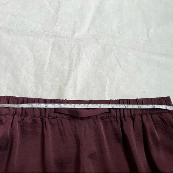 Guido Maria Kretschmer Satin Wide Legs High Waist Brown Pants Sz EU 40 US 10 NWT - Picture 7 of 10